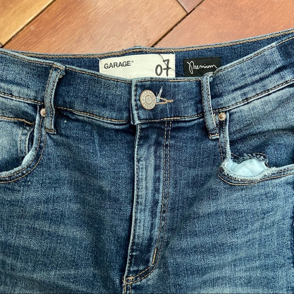 Garage high waisted colour block denim jeans - Picture 2 of 4